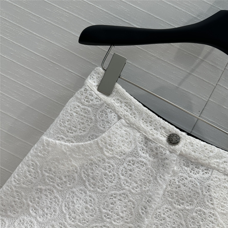 Ch**el double c ribbon waist shorts replica clothing sites