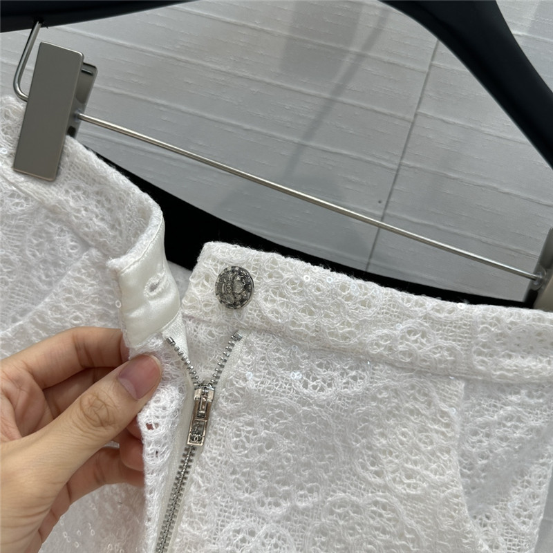 Ch**el double c ribbon waist shorts replica clothing sites