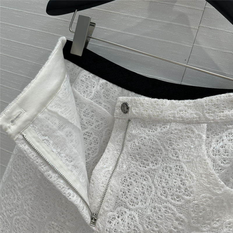 Ch**el double c ribbon waist shorts replica clothing sites