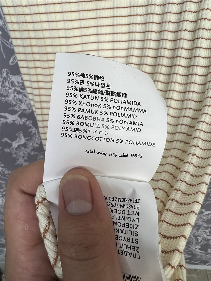 M1um1u striped knitted dress replica d&g clothing