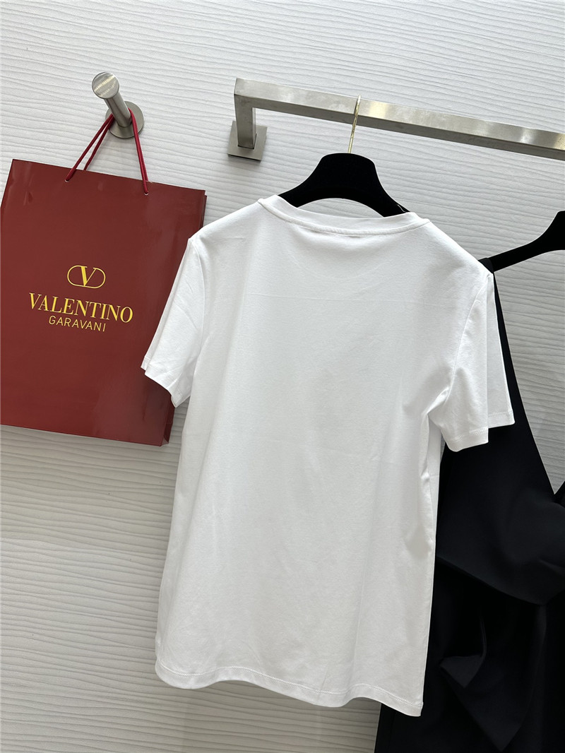 Va1e*ntin0 t-shirt + bow overalls set replica clothes