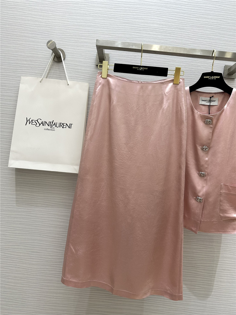 Y51 acetate satin vest dress suit replicas clothes