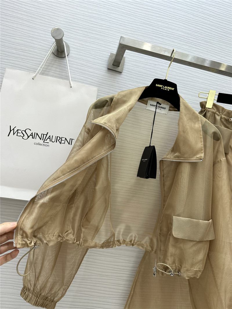 Y51 drawstring jacket + fake two-piece skirt set replica clothes