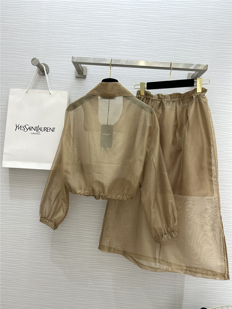 Y51 drawstring jacket + fake two-piece skirt set replica clothes