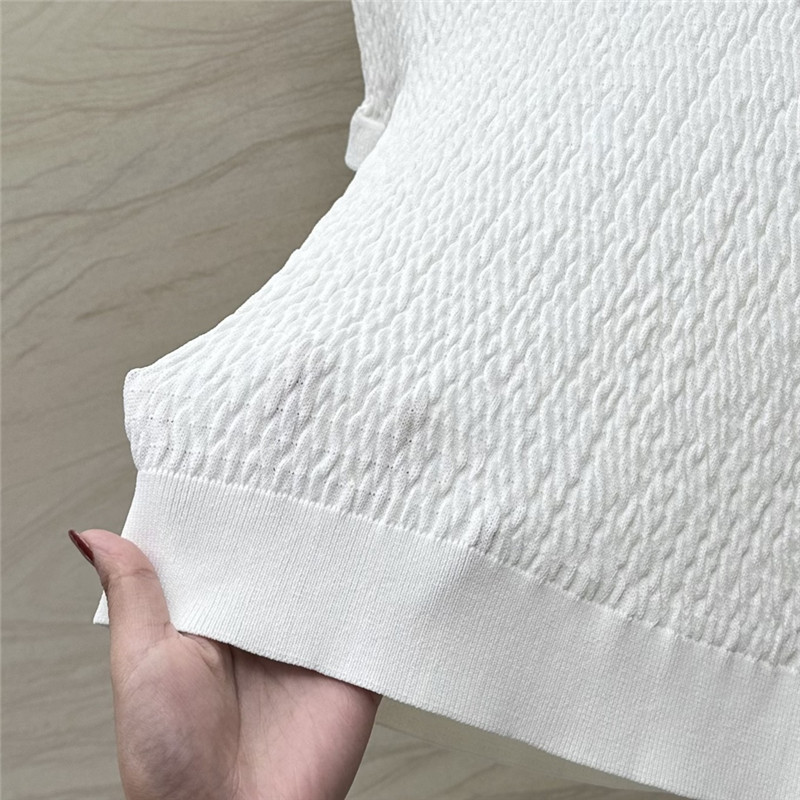 Ch**el woven lace collar small top