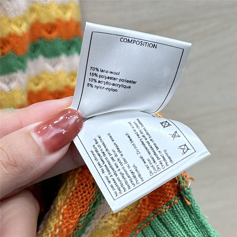 Ch**el striped knit sweater green