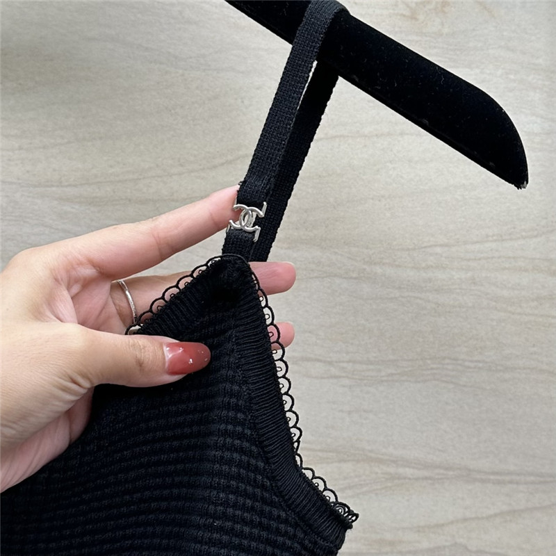 Ch**el waist knitted small camisole replicas clothes
