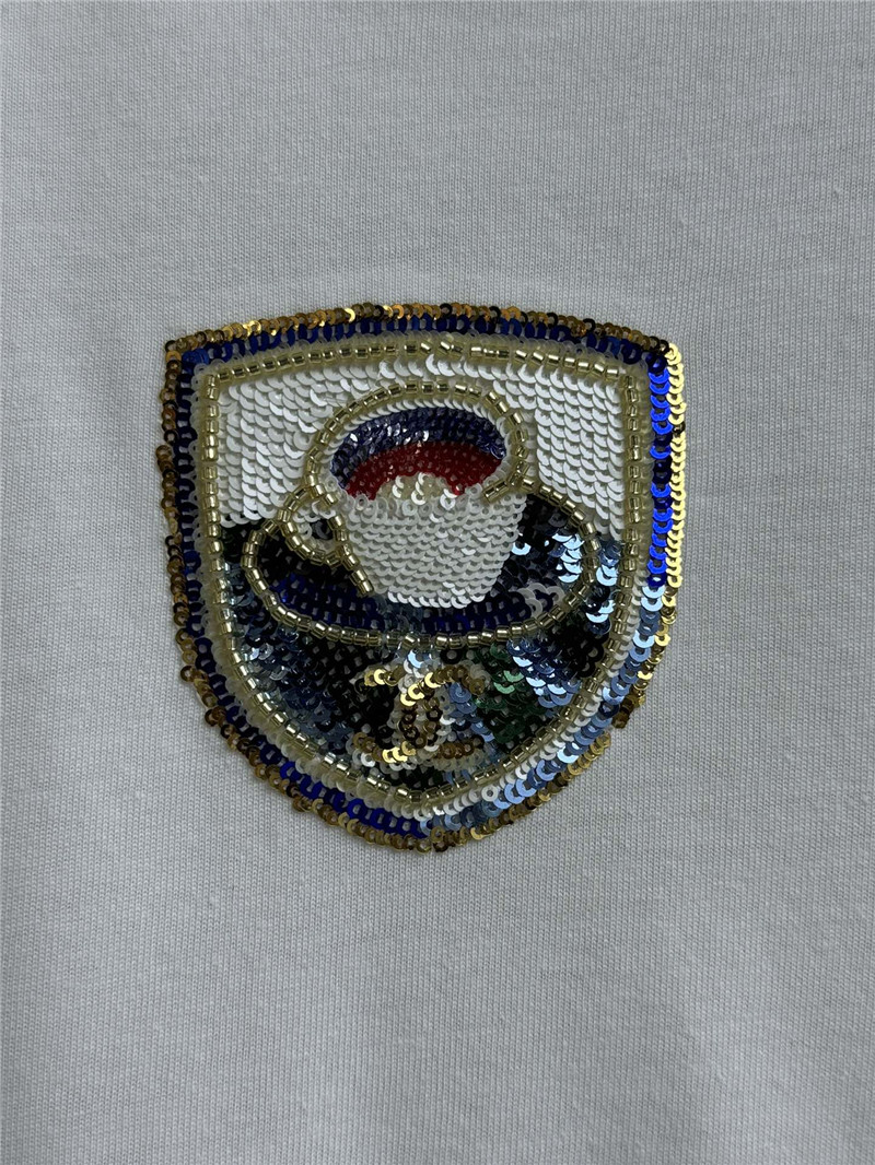 Ch**el sequin embroidered t-shirt replicas clothes