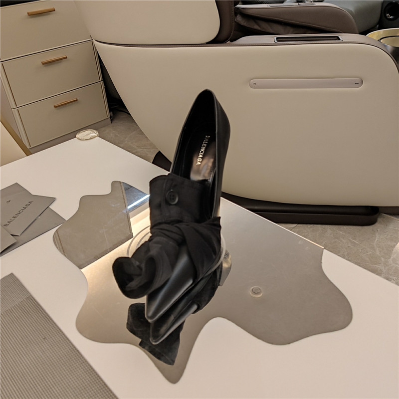 Ba1en*iaga knife chemise slingback pumps in black