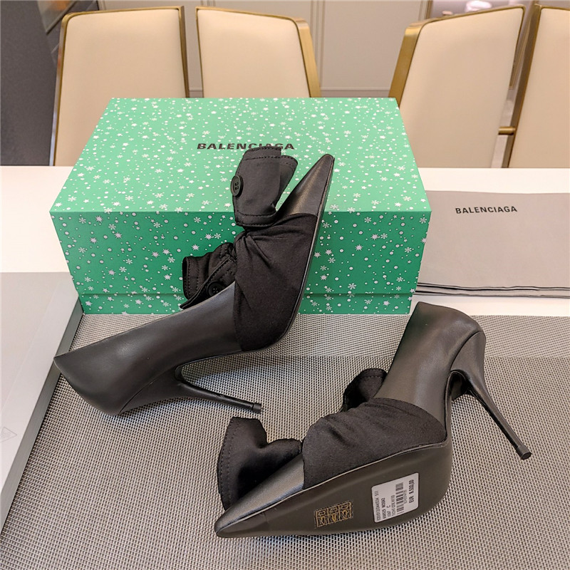 Ba1en*iaga knife chemise slingback pumps in black