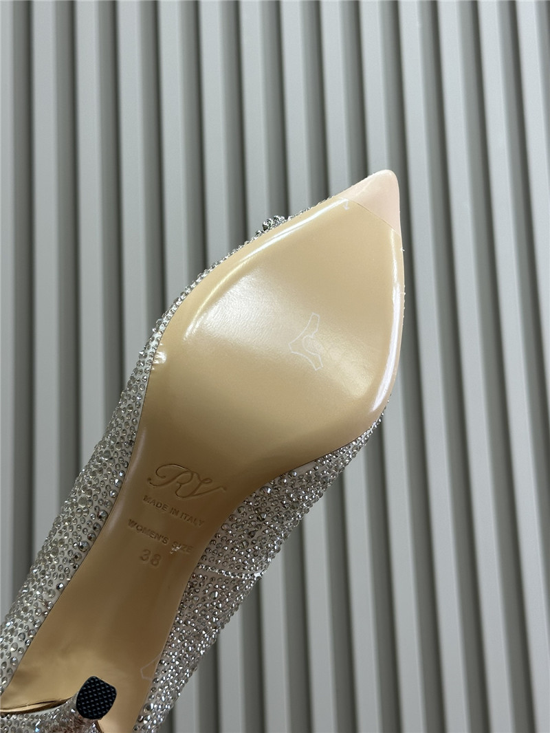 roger vivier flower D1am0nd buckle heels