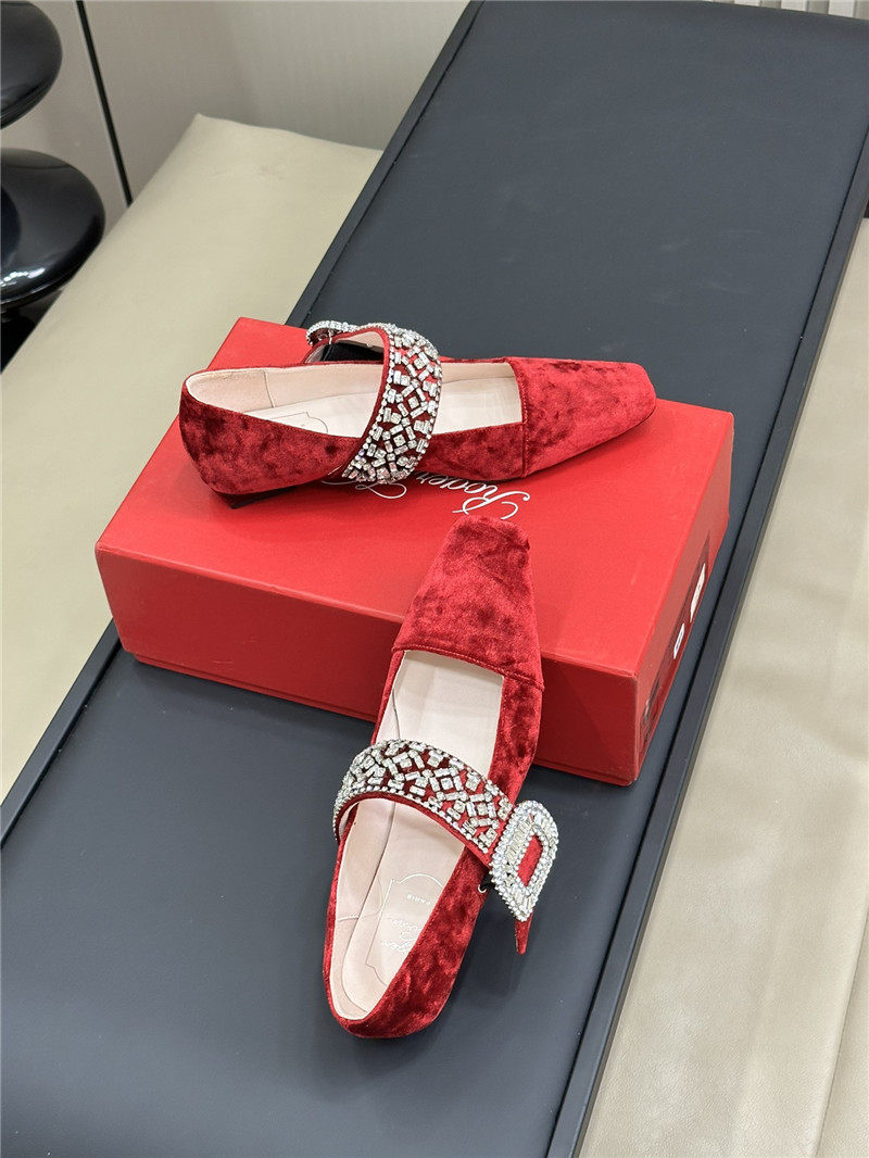 Roger Vivier Velvet Belle Vivier Mary Janes