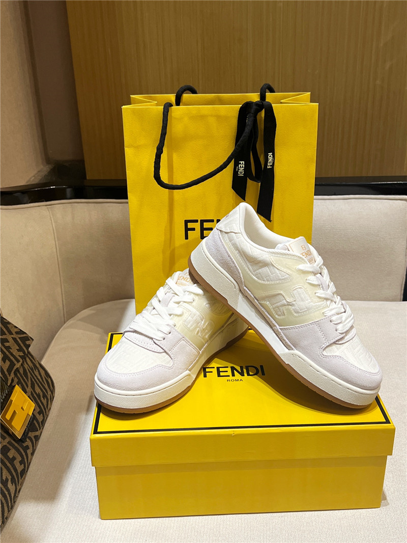 F**di match mesh low-top sneakers