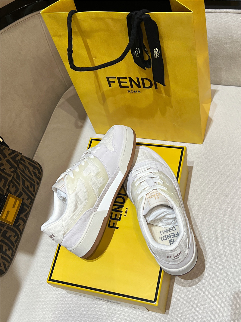 F**di match mesh low-top sneakers