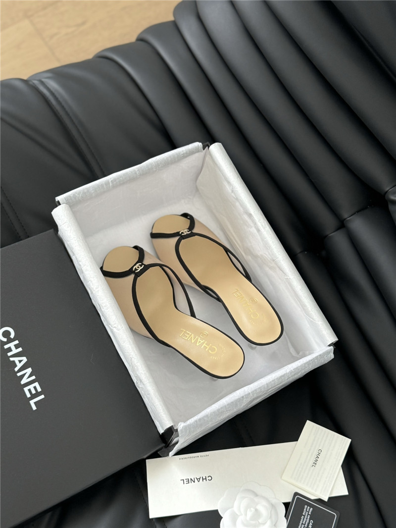 Ch**el transparent mesh peep toe heels