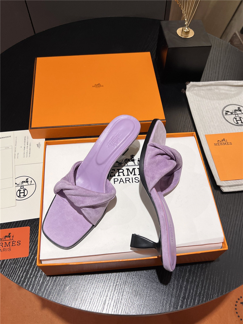H**me5 purple suede giny 55 sandals