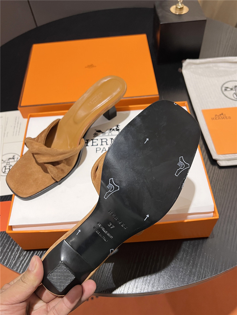 H**me5 suede goatskin giny 55 sandals