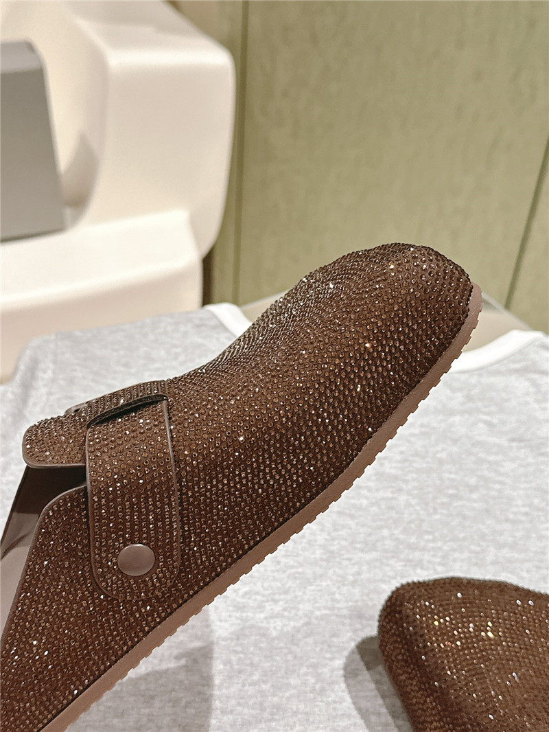 Ba1en*iaga rhinestone slippers women