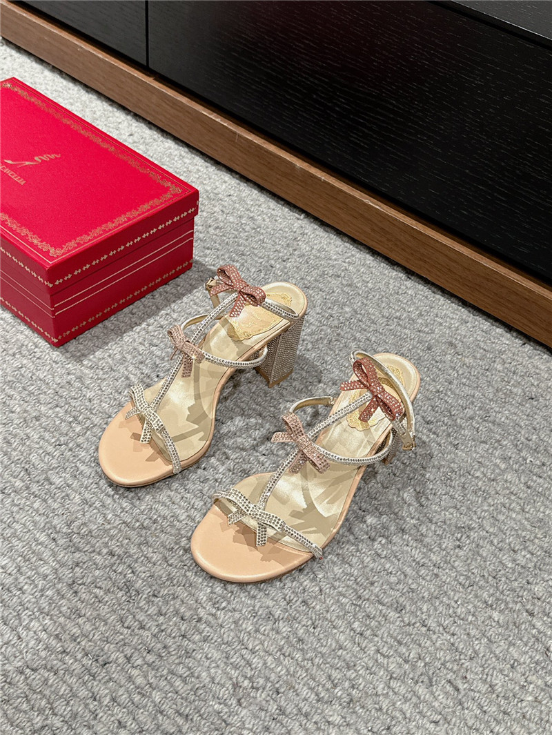 René Caovilla Caterina crystal-embellished Sandals