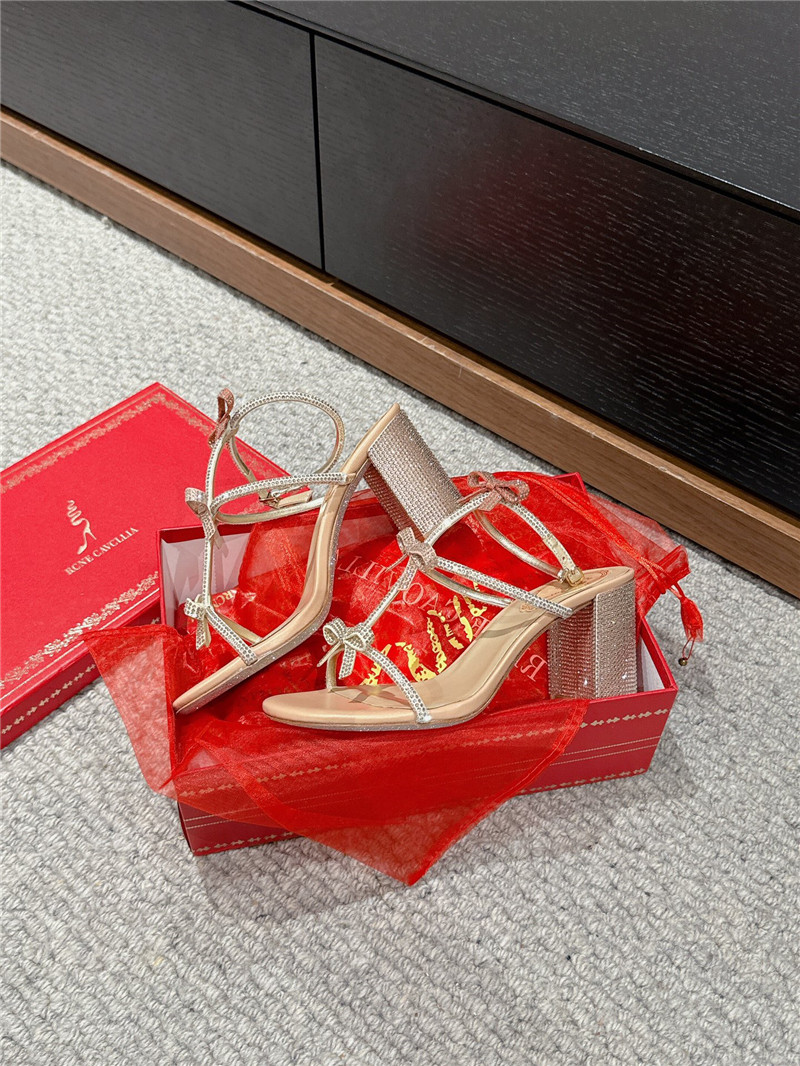 René Caovilla Caterina crystal-embellished Sandals