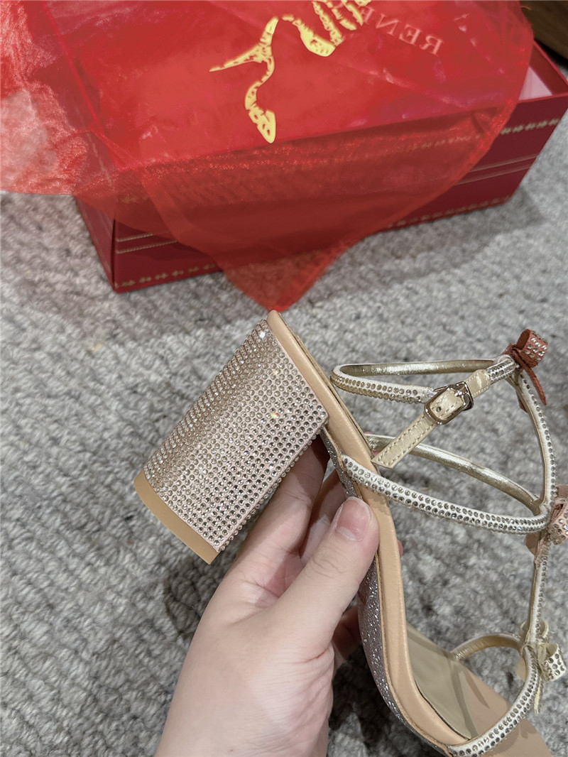 René Caovilla Caterina crystal-embellished Sandals