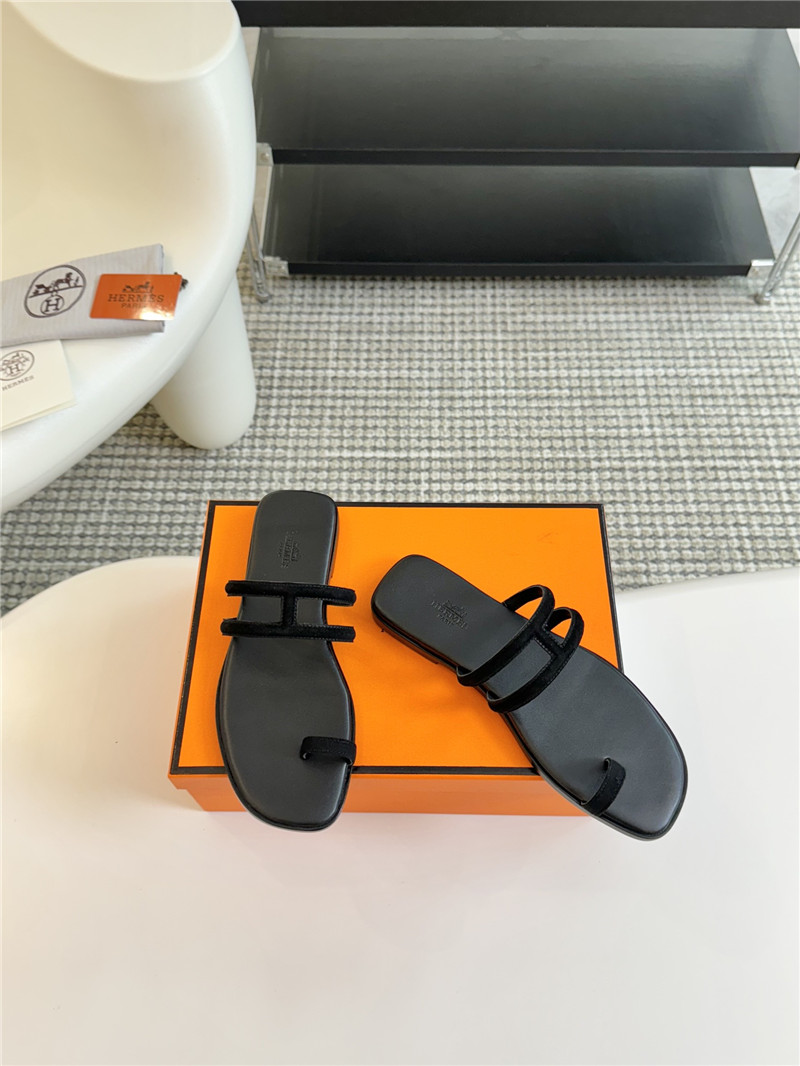 H**me5 black suede georgia sandal