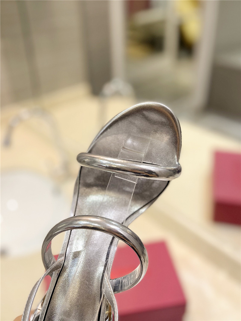 Va1e*ntin0 women’s silver heel sandals