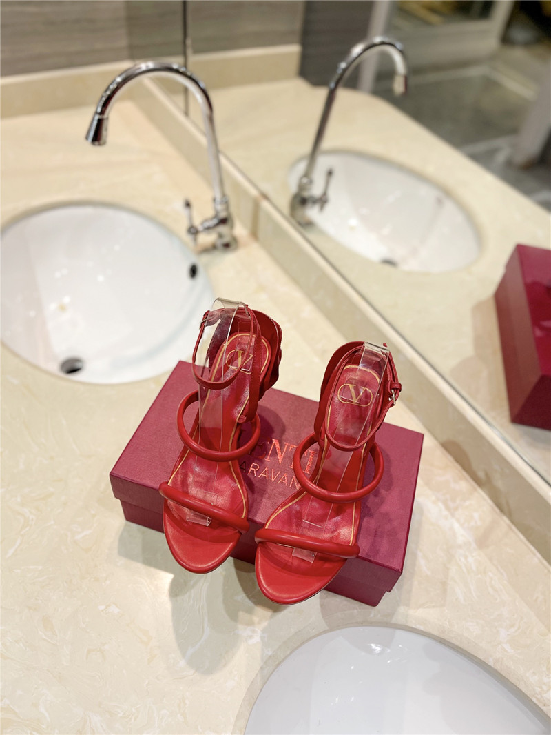 Va1e*ntin0 women’s red heel sandals
