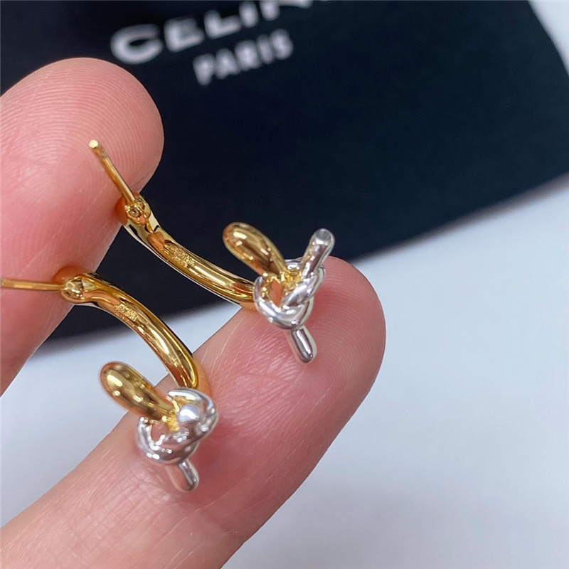 Ce1i*e contrast knotted earrings