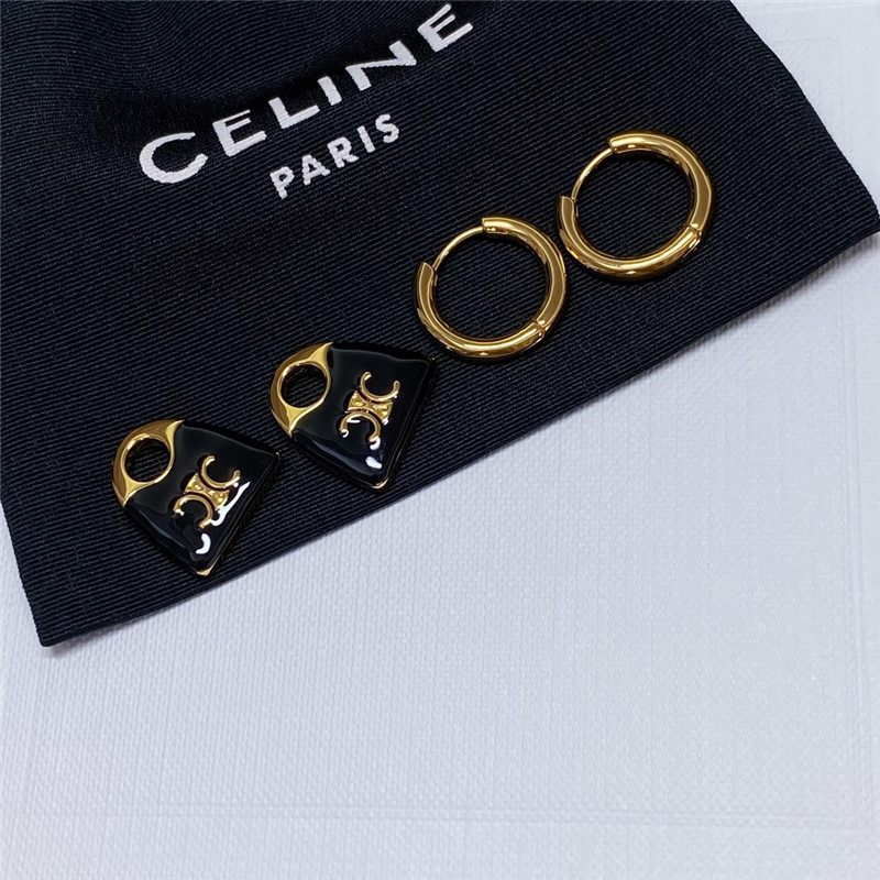 Ce1i*e arc de triomphe bag earrings