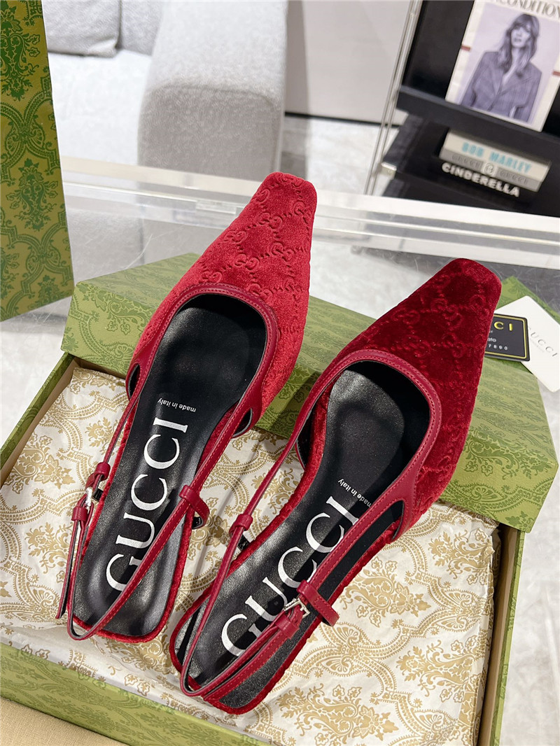 Gvc*1 velvet strappy sandals replica shoes