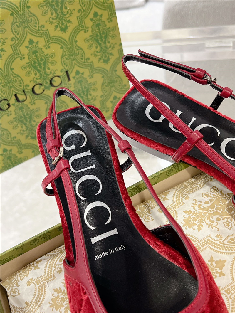 Gvc*1 velvet strappy sandals replica shoes