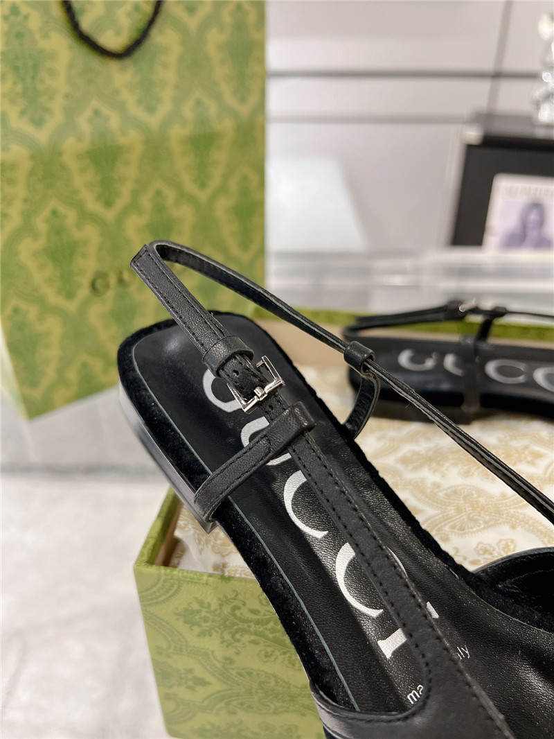 Gvc*1 gg-jacquard velvet slingback flats