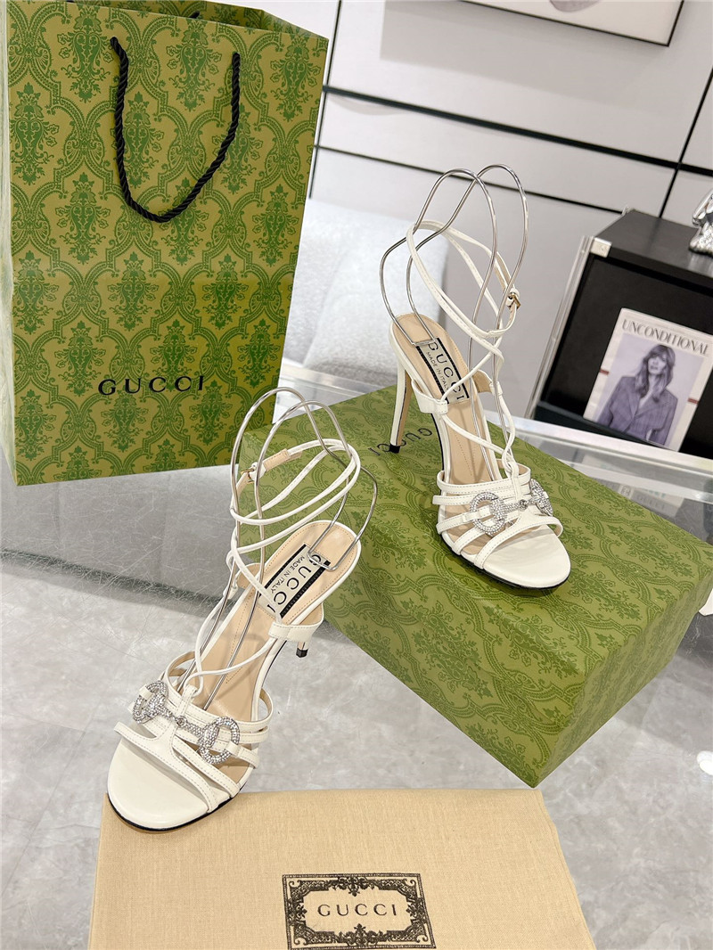 gvc*1 replica shoes crystal D1am0nd embellished high heel sandals
