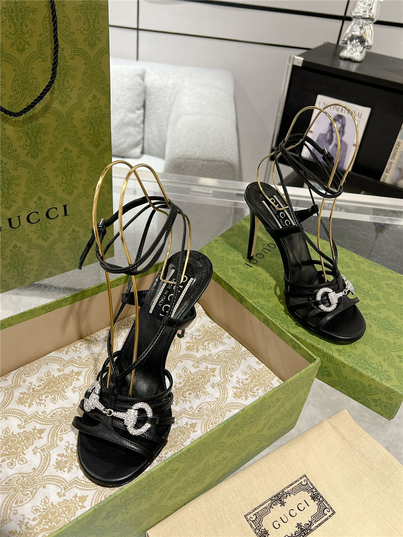 gvc*1 replica shoes crystal D1am0nd embellished high heel sandals