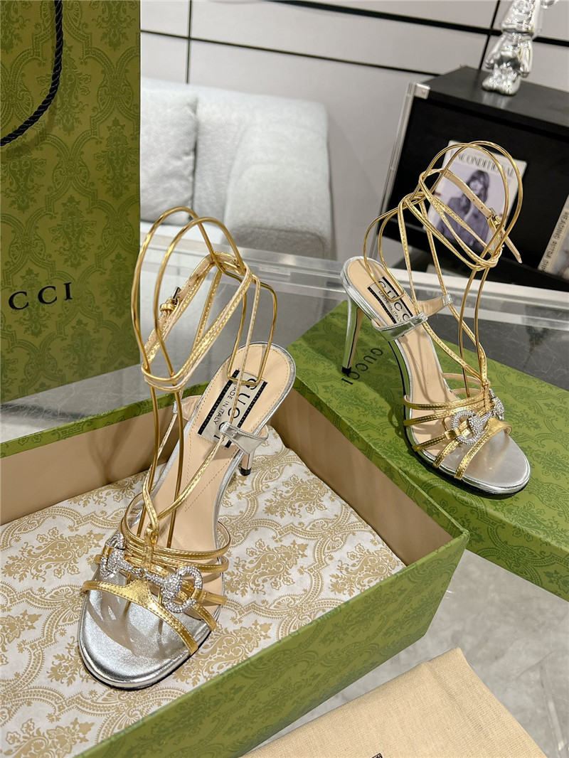 gvc*1 replica shoes crystal D1am0nd embellished high heel sandals