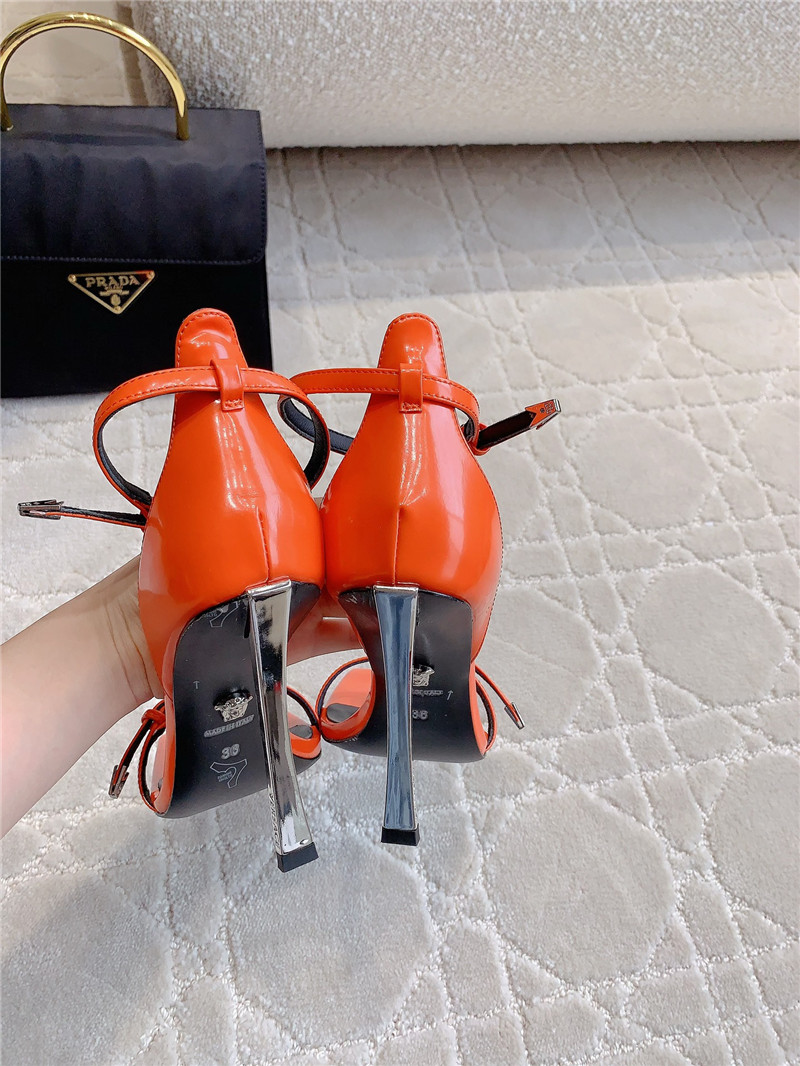 Versace square toe high heel sandals best replica shoes website