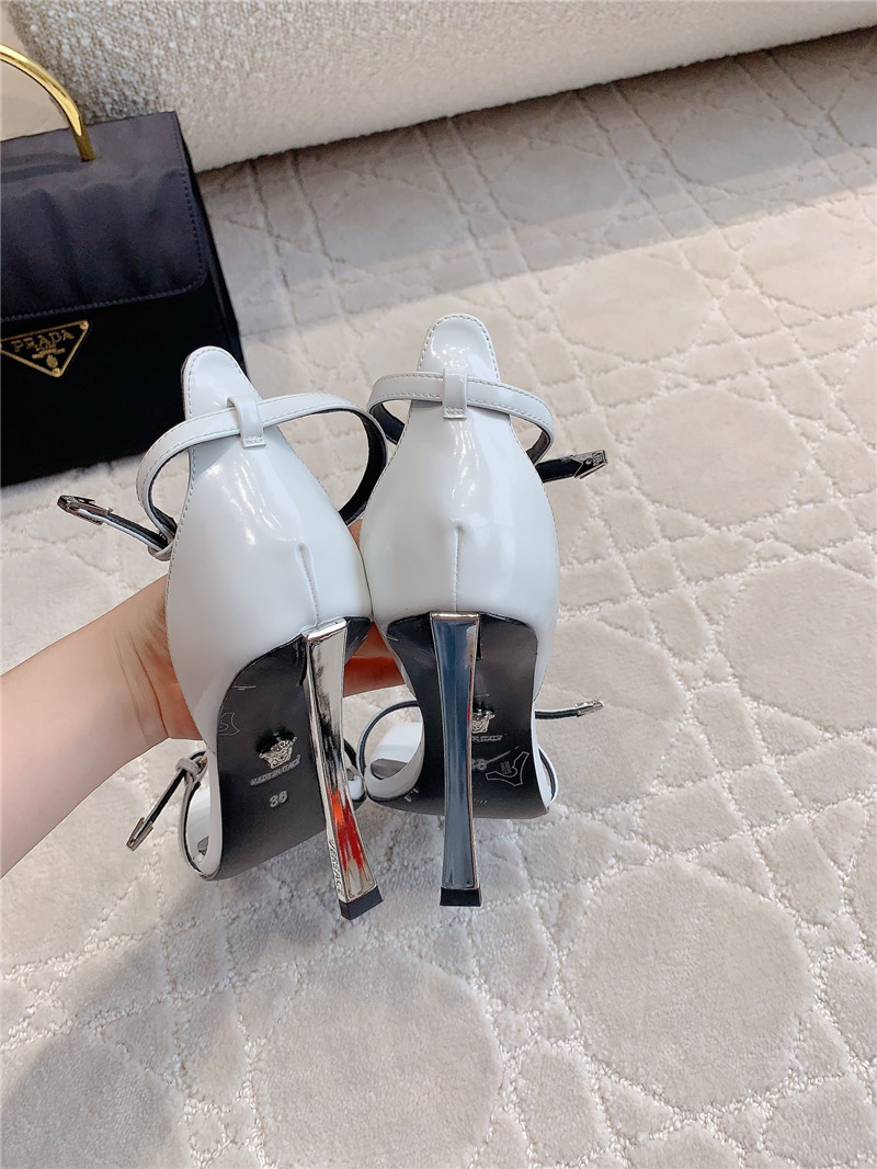 Versace square toe high heel sandals best replica shoes website