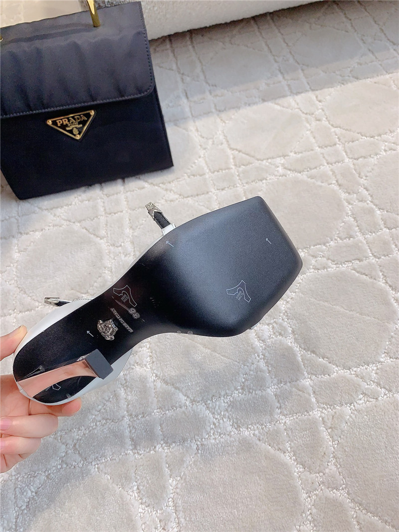 Versace square toe high heel sandals best replica shoes website