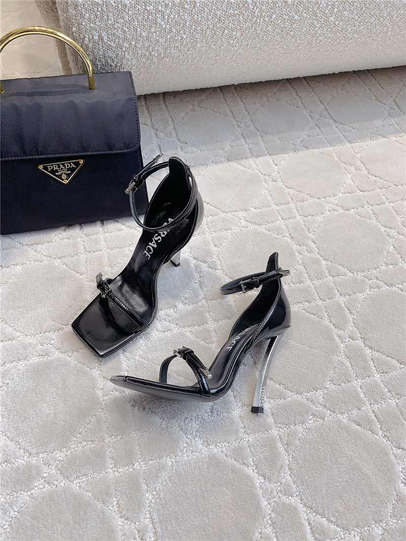 Versace square toe high heel sandals best replica shoes website