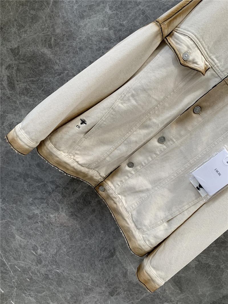 D10r tie-dyed gradient washed denim jacket replica clothes