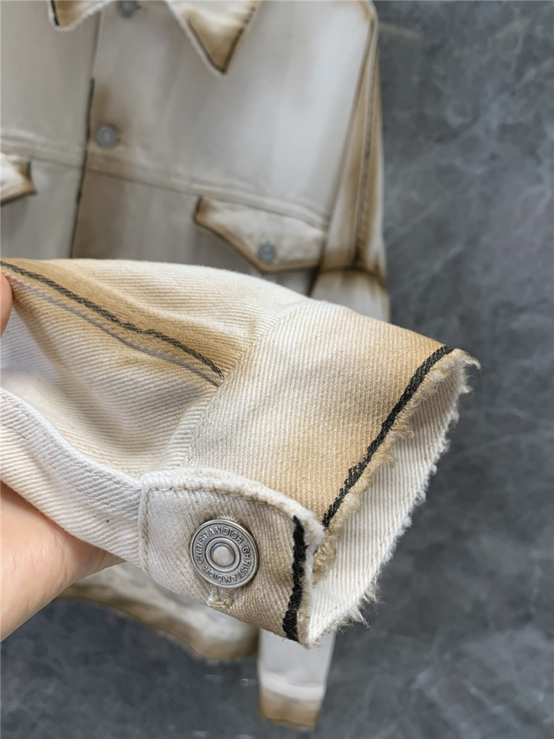 D10r tie-dyed gradient washed denim jacket replica clothes