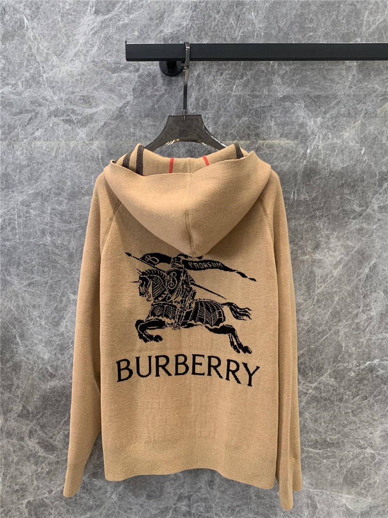 Bv*b*rry knitted hooded cardigan replica d&g clothing