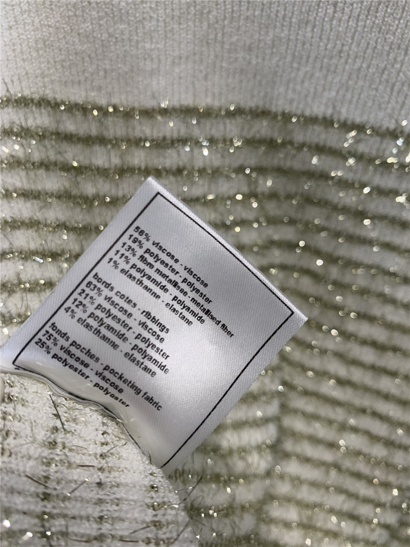 Ch**el round neck knitted cardigan coat replicas clothes