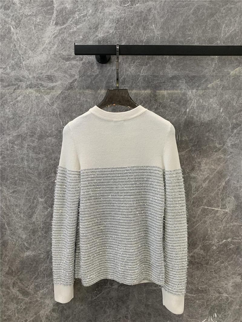 Ch**el round neck knitted cardigan coat replicas clothes