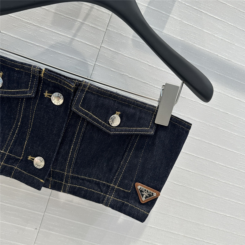 Pra*a tube top vest cheap replica designer clothes