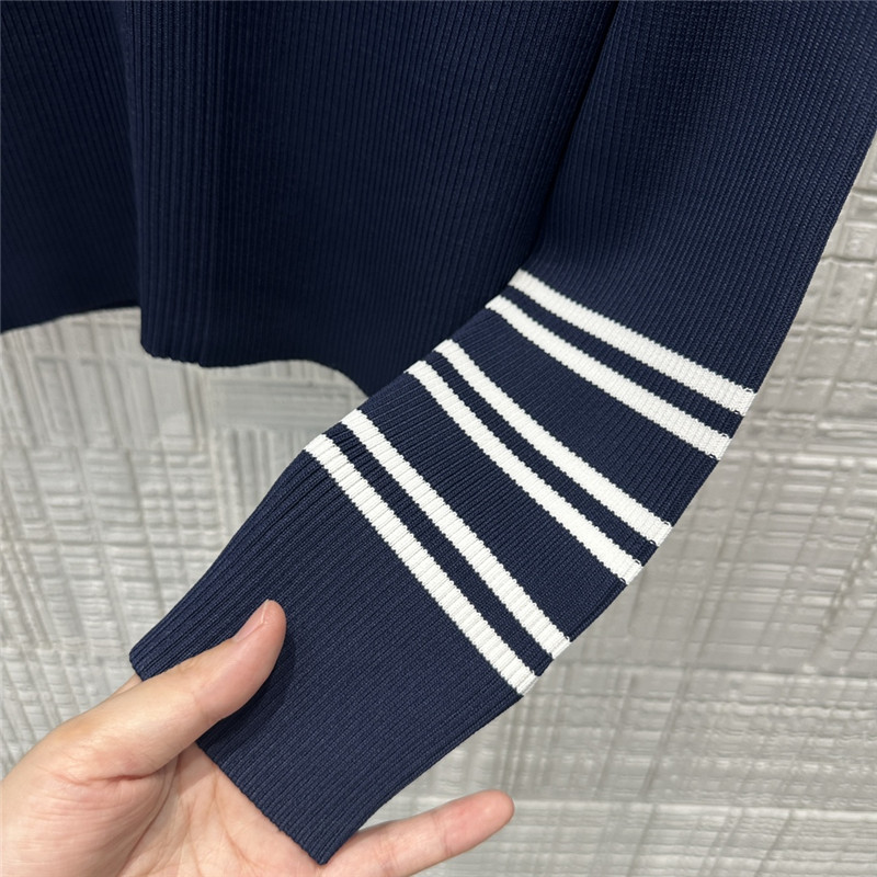 Gvc*1 ribbed viscose knitted polo collar top replica clothes