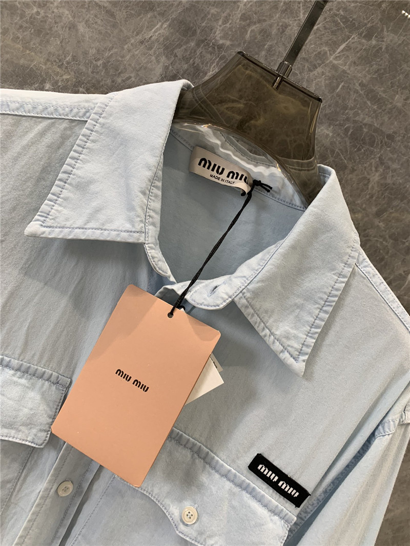 M1um1u tie shirt dress replica d&g clothing