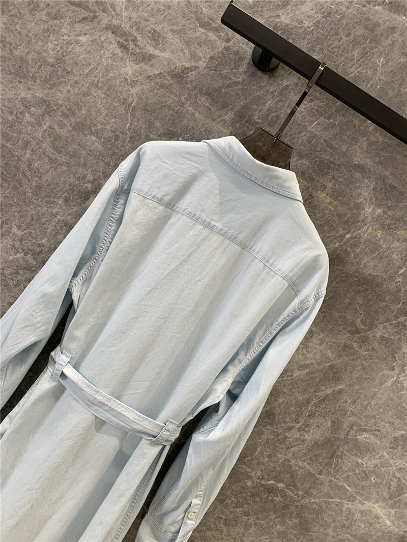 M1um1u tie shirt dress replica d&g clothing