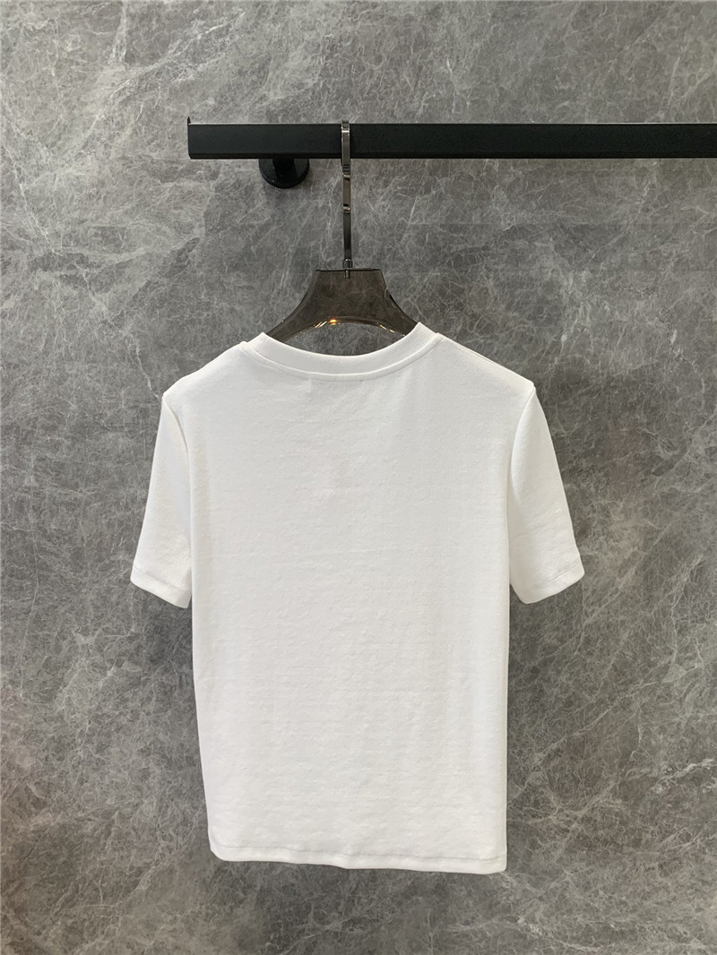 D10r embroidered round neck short-sleeved t-shirt replicas clothes